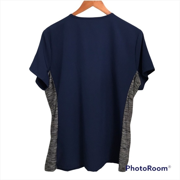 GT PERFORANCE / Blue & Gray Scrub Top Size L - Picture 2 of 10